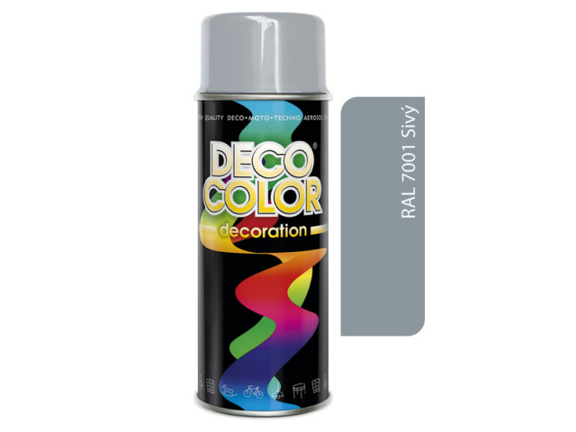 DECO COLOR sprej RAL 7001 sivý 400 ml